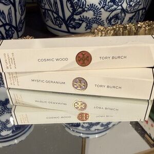NEW Tory Burch Cosmic Wood and Mystic Geranium Set of Two